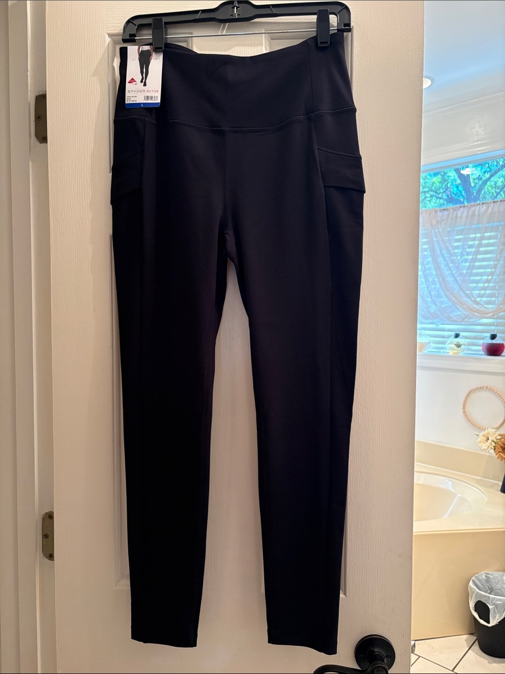Spyder Active Black High-Rise Pocket Leggings